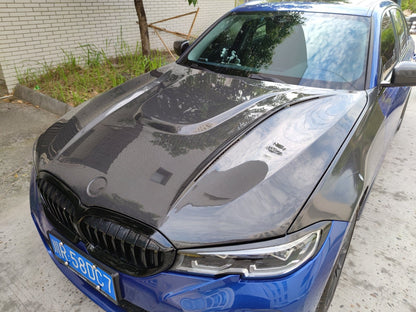 BMW G20 3 Series M340i 330i HM Style Vented Hood Bonnet 2019-2023