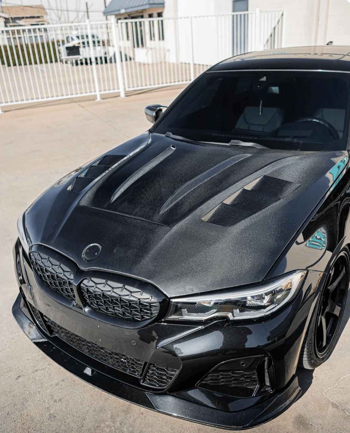 BMW G20 3 Series M340i 330i V3 Style Vented Hood Bonnet 2019-2023