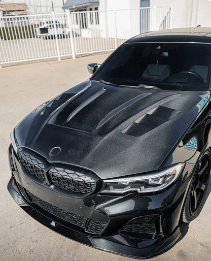 BMW G20 3 Series M340i 330i V3 Style Vented Hood Bonnet 2019-2023