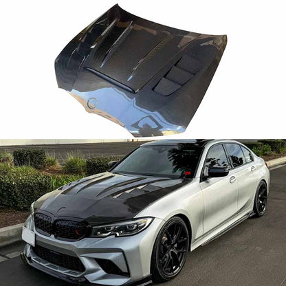 BMW G20 3 Series M340i 330i V3 Style Vented Hood Bonnet 2019-2023