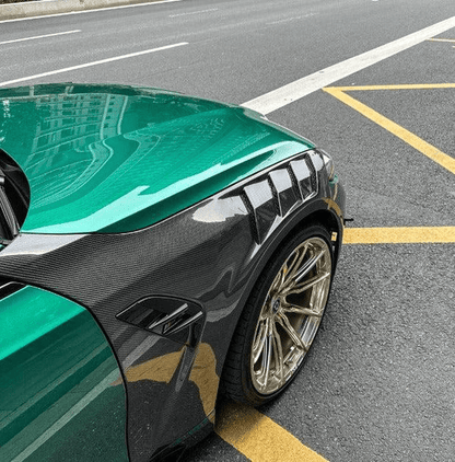 BMW G80/G82/G83 M3/M4 AE Design Style Carbon Fiber Front Fenders Pair Kazento Carbon Parts Carbon Fiber M4G82-FF-KZ-CF