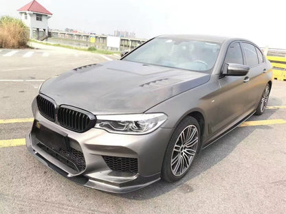 BMW M5 F90 4 Door 3D Style Front Bumper Lip 2017-2019 Kazento Carbon Parts Carbon Fiber F901719-FL-3D-CF