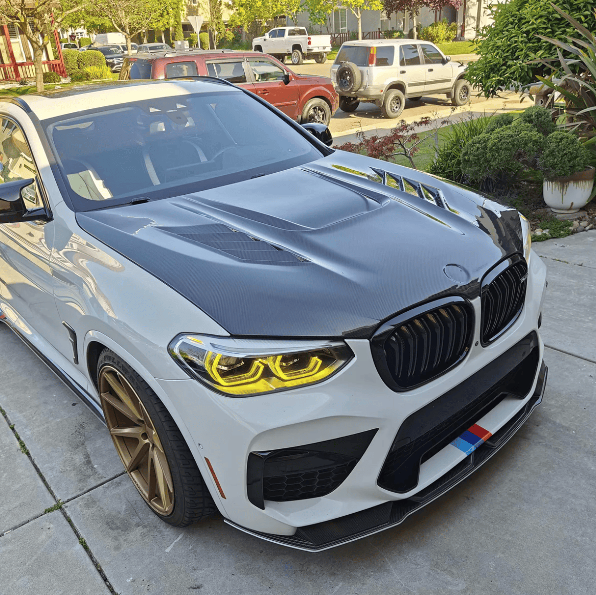 BMW X4M F98 X3M F97 G01 G02 G08 AE Style Vented Hood Bonnet 2019-2024