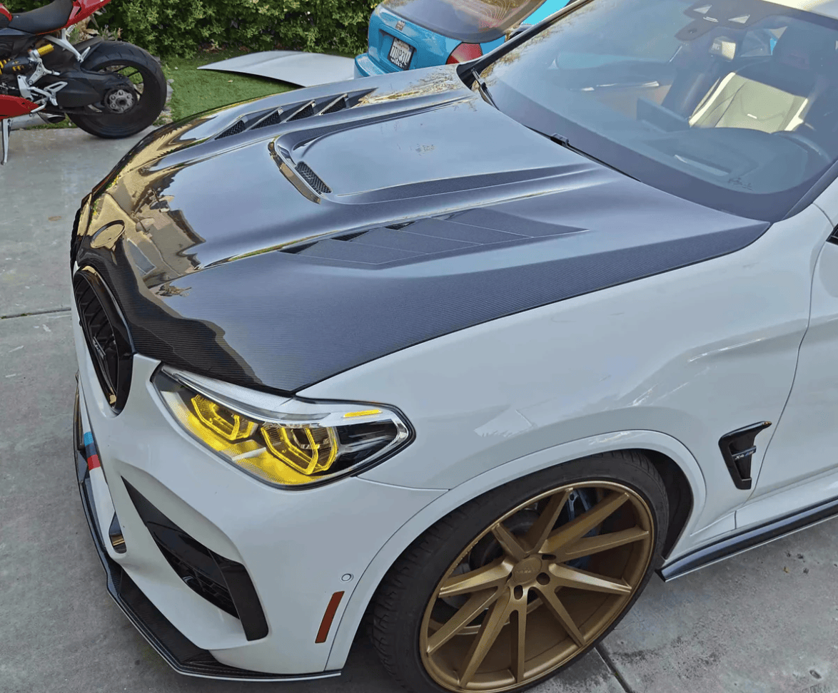 BMW X4M F98 X3M F97 G01 G02 G08 AE Style Vented Hood Bonnet 2019-2024