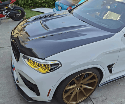 BMW X4M F98 X3M F97 G01 G02 G08 AE Style Vented Hood Bonnet 2019-2024