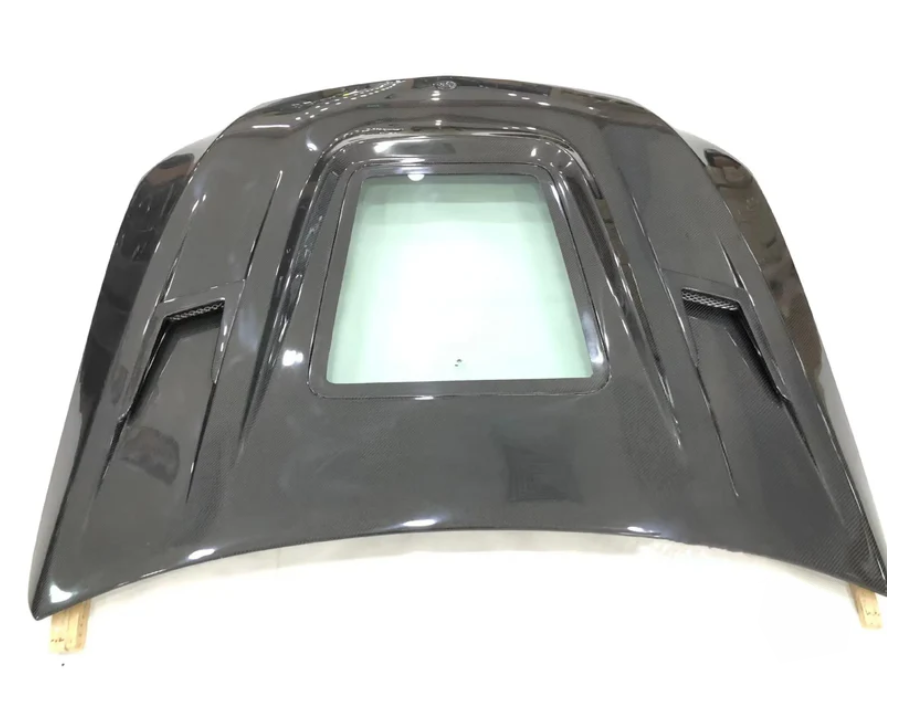 Mercedes W205 C63 AMG Front Vented Hood W/Transparent Window 2015-2022