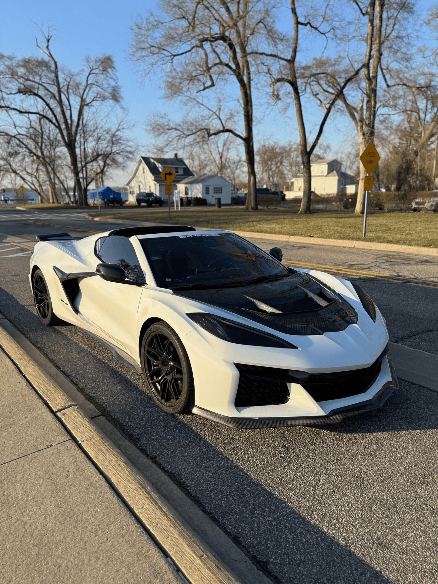 C8 Corvette Stingray Z06 E-Ray ZR2 Style Hood 2020-2024 Kazento Carbon Parts Bonnets/Hoods