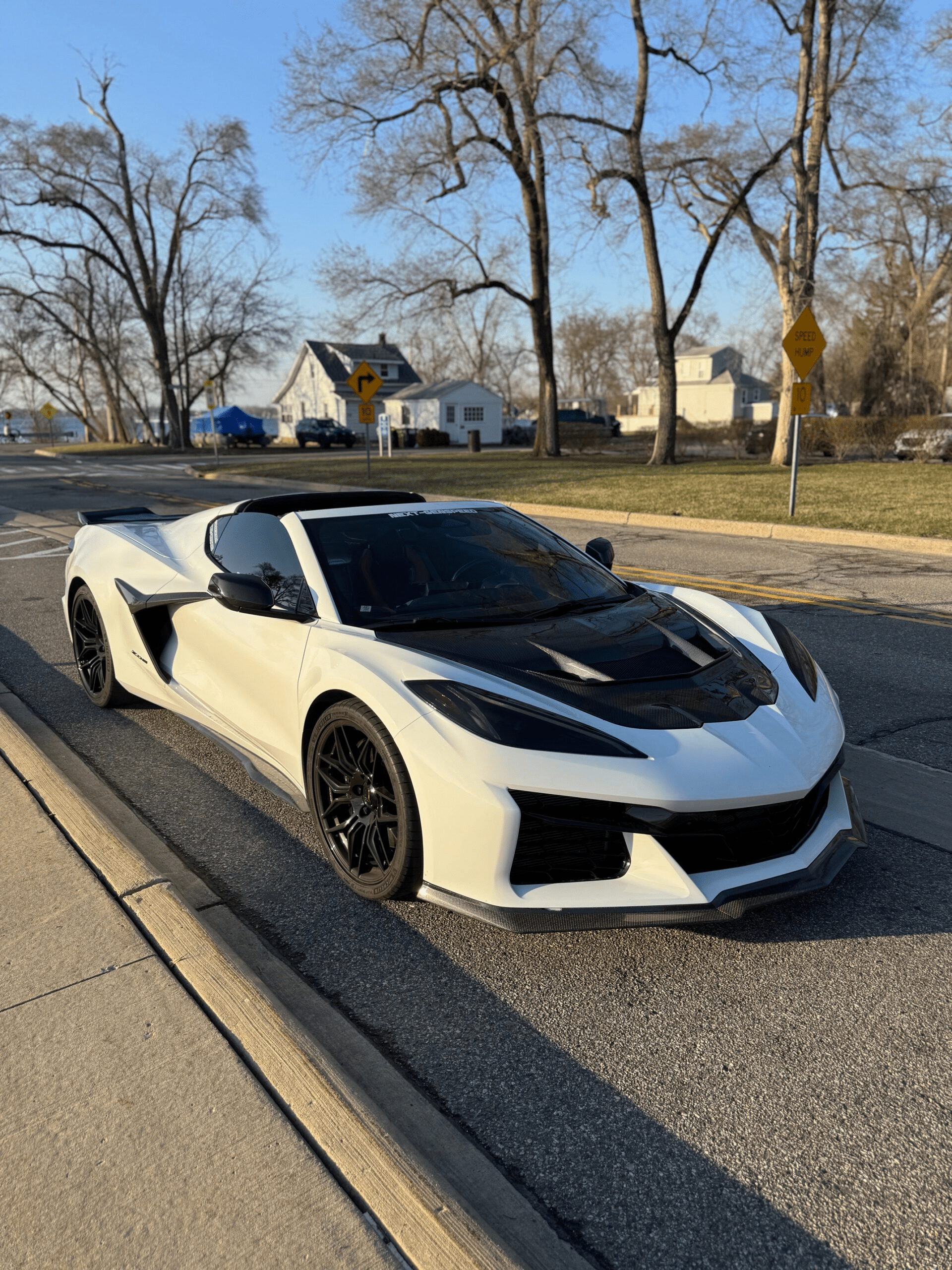 C8 Corvette Stingray Z06 E-Ray ZR2 Style Hood 2020-2024 Kazento Carbon Parts Bonnets/Hoods