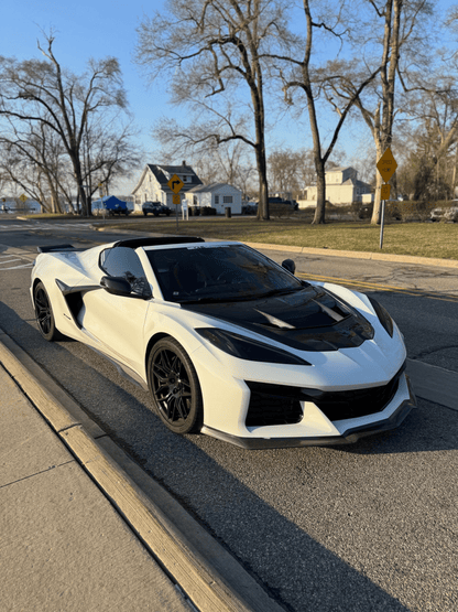 C8 Corvette Stingray Z06 E-Ray ZR2 Style Hood 2020-2024 Kazento Carbon Parts Bonnets/Hoods