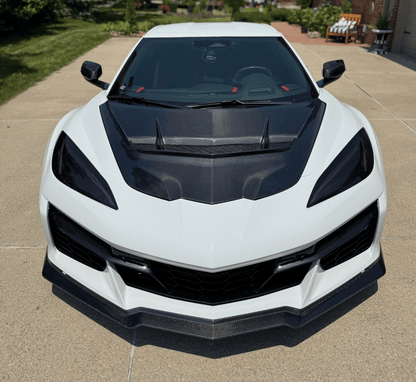 C8 Corvette Stingray Z06 E-Ray ZR2 Style Hood 2020-2024 Kazento Carbon Parts Bonnets/Hoods