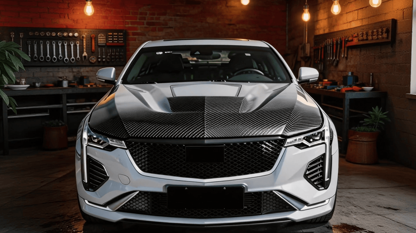 Cadillac CT4 CT4-V CT Style Vented Hood Bonnet 2020-2026