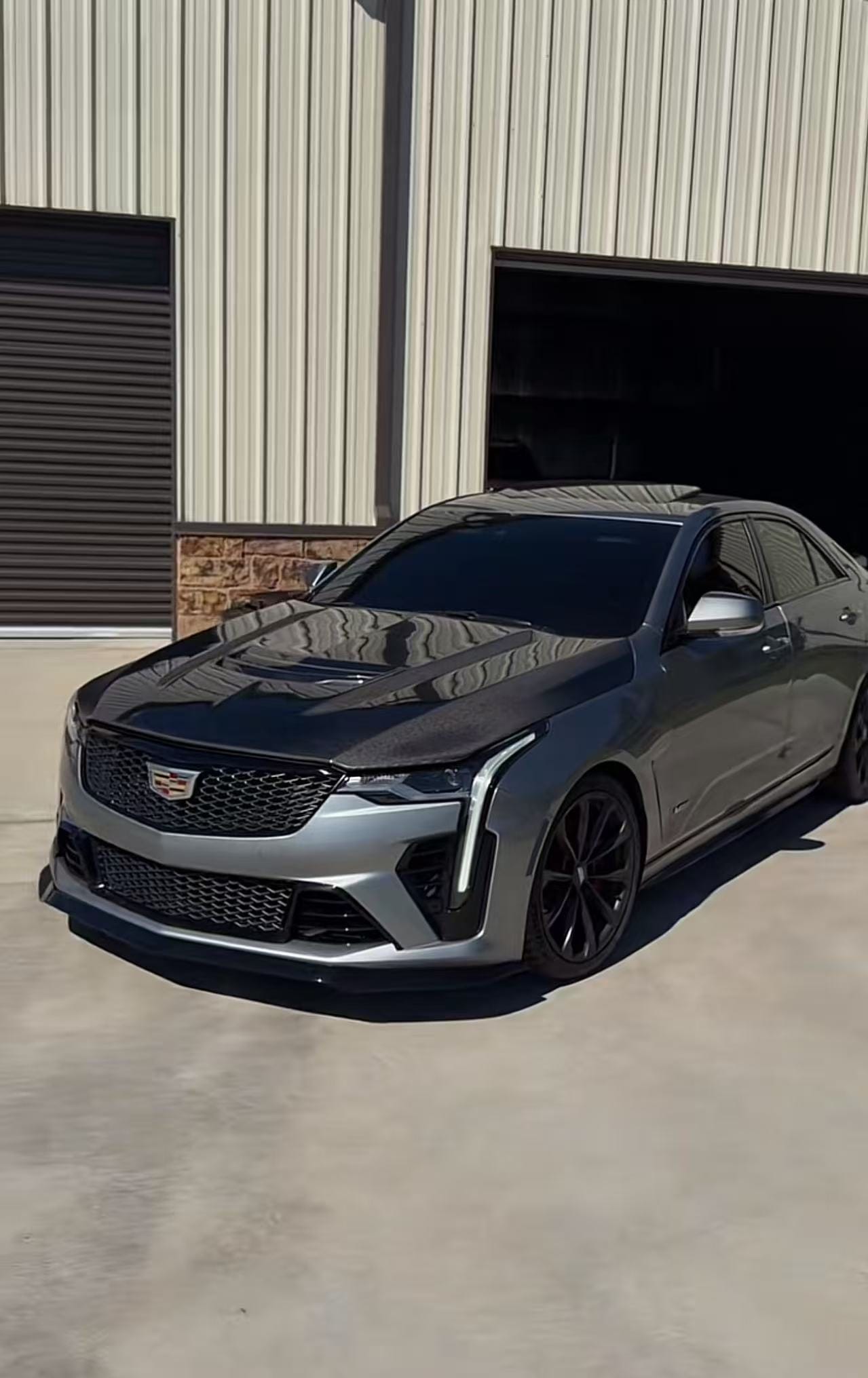 Cadillac CT4 CT4-V V Style Vented Hood Bonnet 2020-2026