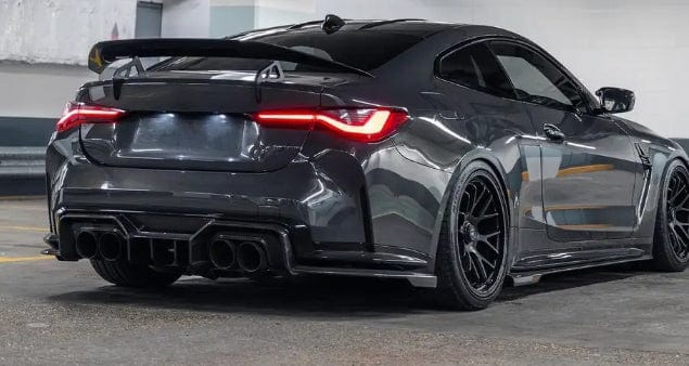 Carbon AD Style Rear Bumper Diffuser BMW M3 G80 G81 M4 G82 G83 20-24  Kazento Carbon Parts Carbon Fiber M3M4G80-DIF-AD-CF