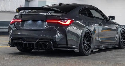 Carbon AD Style Rear Bumper Diffuser BMW M3 G80 G81 M4 G82 G83 20-24  Kazento Carbon Parts Carbon Fiber M3M4G80-DIF-AD-CF