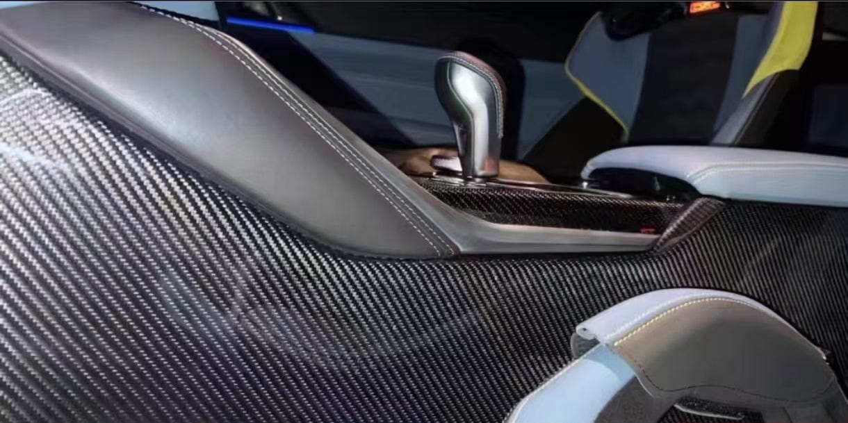 Carbon Center Console Side Cover For BMW M3 G80 G81 M4 G82 G83 20-24  Kazento Carbon Parts Carbon Fiber M3M4G80-CONSC-KZ-CF