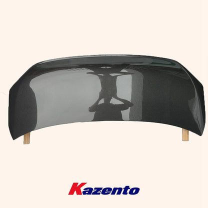 Carbon DuckStyle Rear Trunk Boot Lid For Honda Civic FE1 Sedan 22-24 Kazento Carbon Parts 车身侧板 Carbon Fiber FE1-TRUNK-DUCK-CF