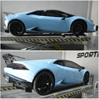 Carbon Fiber Side Skirts Extensions Pair For Lamborghini Huracan LP610