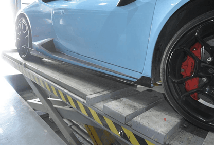 Carbon Fiber Side Skirts Extensions Pair For Lamborghini Huracan LP610