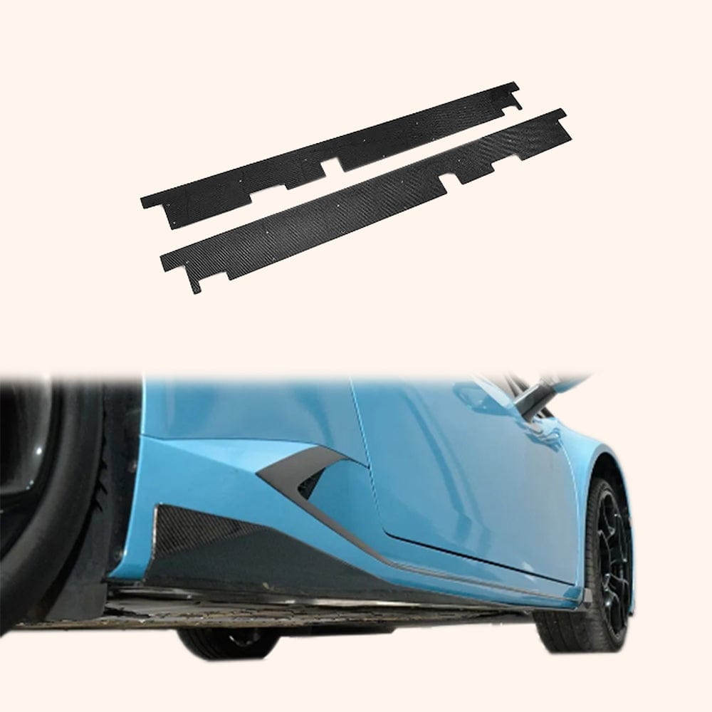 Carbon Fiber Side Skirts Extensions Pair For Lamborghini Huracan LP610