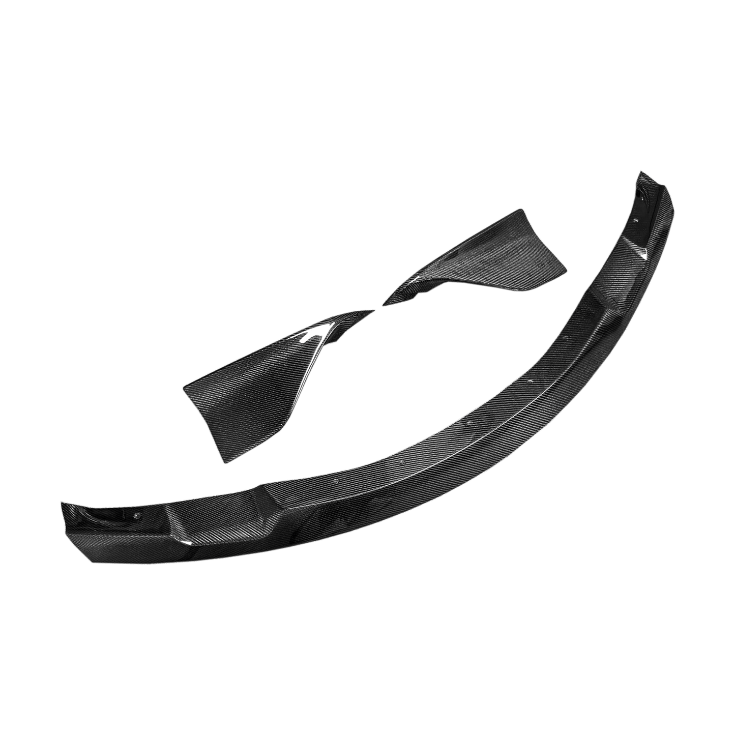 Carbon Front Bumper Lip 3pcs For Toyota GR Supra MK5 A90 A91 2019-24 Kazento Carbon Parts Carbon Fiber A90-FL-3P-P3-CF