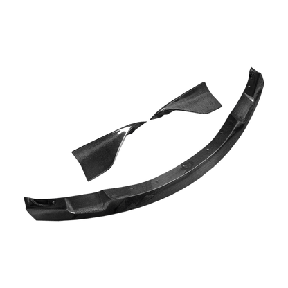 Carbon Front Bumper Lip 3pcs For Toyota GR Supra MK5 A90 A91 2019-24 Kazento Carbon Parts Carbon Fiber A90-FL-3P-P3-CF