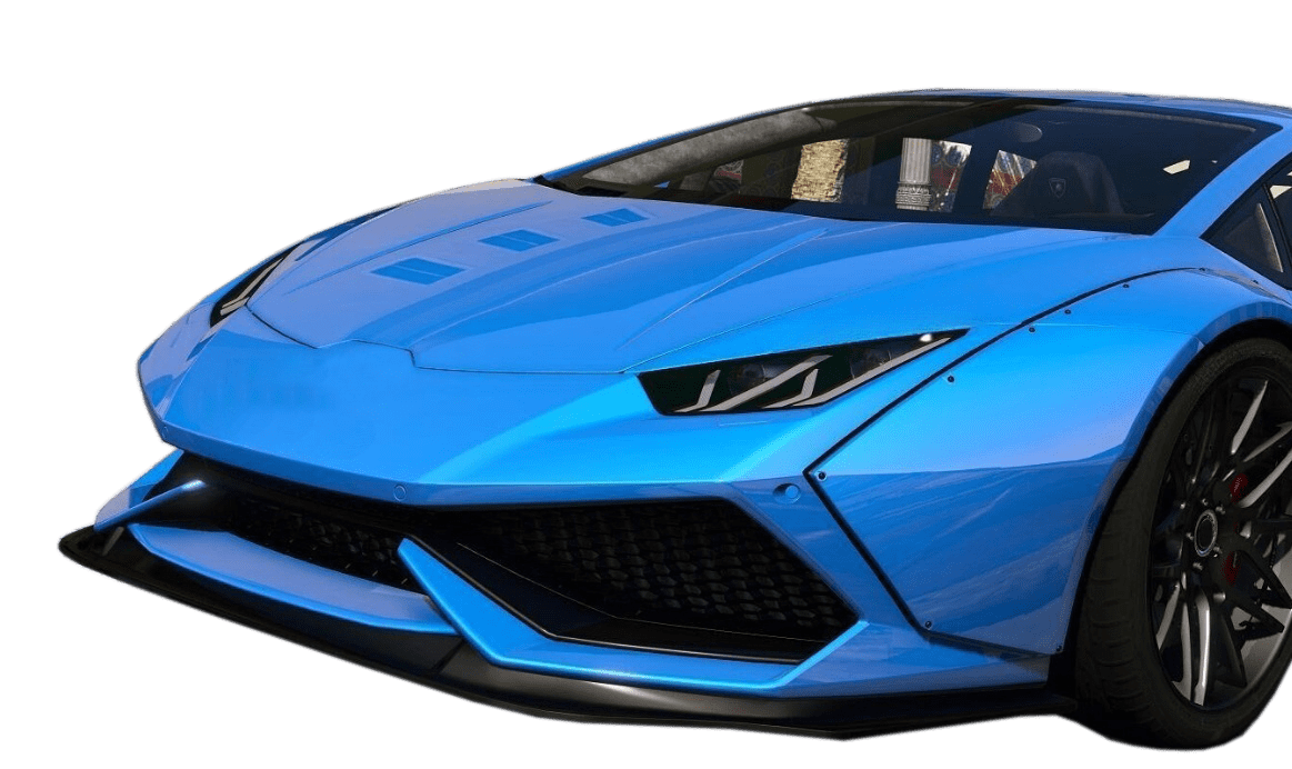Carbon Front Bumper Lip For Lamborghini Huracan LP580 LP610 2016-19 Kazento Carbon Parts Carbon Fiber LP580610-FL-L-CF
