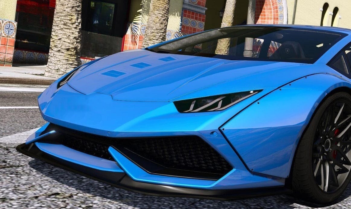 Carbon Front Bumper Lip For Lamborghini Huracan LP580 LP610 2016-19 Kazento Carbon Parts Carbon Fiber LP580610-FL-L-CF
