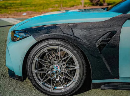 Carbon Front Bumper Side Fender For BMW M4 G82 2020-24 2 Door Coupe Kazento Carbon Parts Carbon Fiber M4G82-FF-KZW-CF