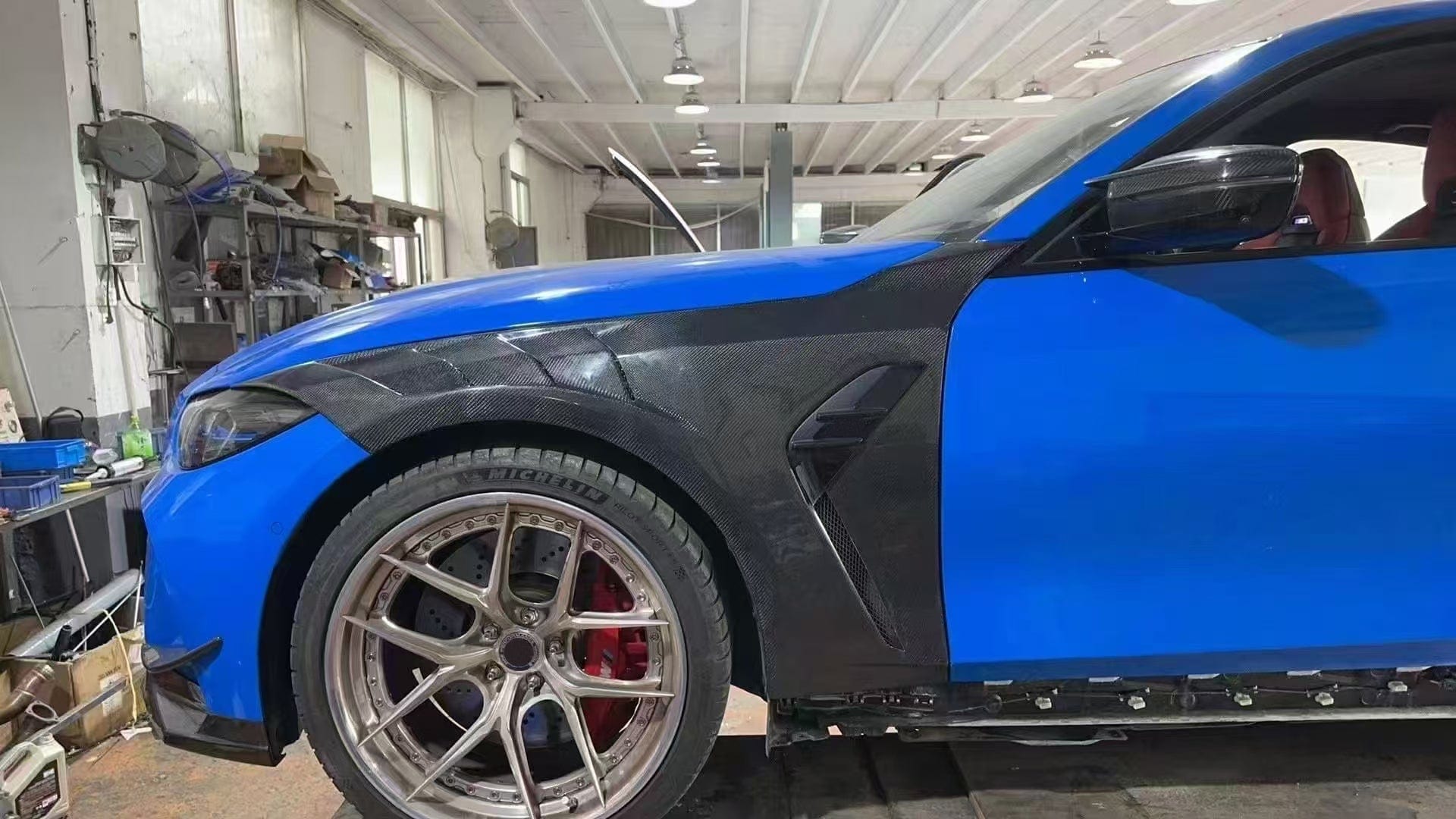 Carbon Front Bumper Side Fender For BMW M4 G82 2020-24 2 Door Coupe