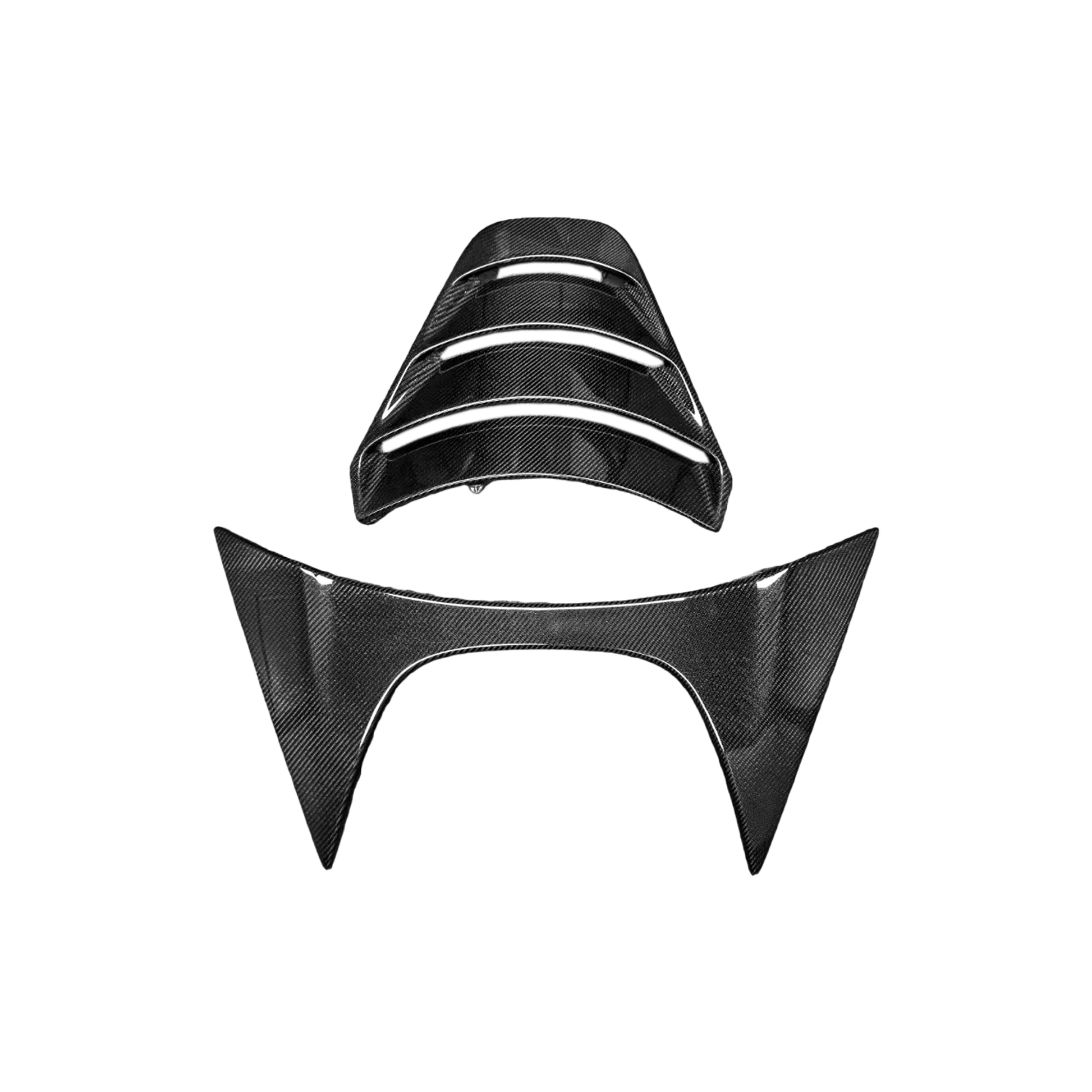 Carbon OE Style Engine Cover Replacement Maclaren 720S Spider 2017-23 Kazento Carbon Parts Carbon Fiber 720S-TRUNK-TRIM-OE-CF