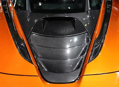 Carbon OE Style Engine Cover Replacement Maclaren 720S Spider 2017-23 Kazento Carbon Parts Carbon Fiber 720S-TRUNK-TRIM-OE-CF