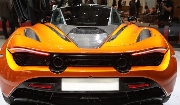 Carbon OE Style Engine Cover Replacement Maclaren 720S Spider 2017-23 Kazento Carbon Parts Carbon Fiber 720S-TRUNK-TRIM-OE-CF