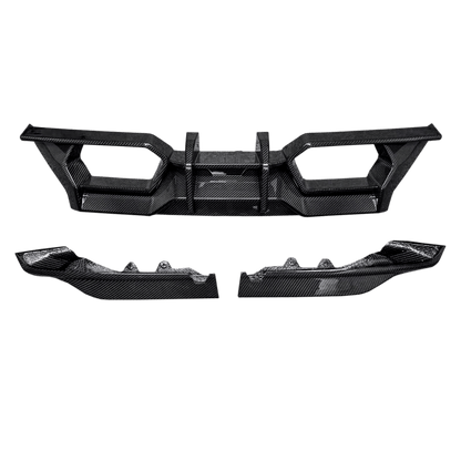 Carbon Rear Bumper Diffuser Lip For BMW M2 G87 Coupe 2 Door 2023-24 Kazento Carbon Parts Carbon Fiber M2G87-DIF-KZW-CF