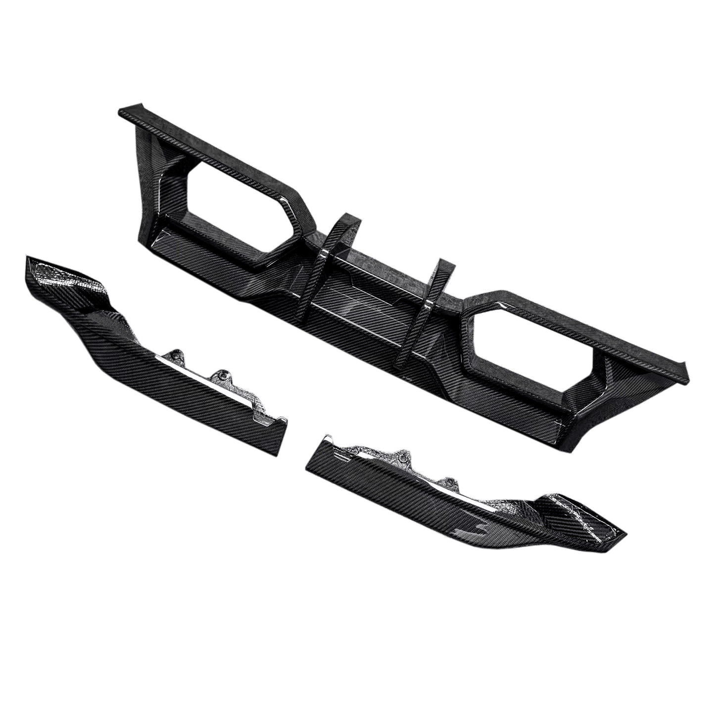 Carbon Rear Bumper Diffuser Lip For BMW M2 G87 Coupe 2 Door 2023-24 Kazento Carbon Parts Carbon Fiber M2G87-DIF-KZW-CF