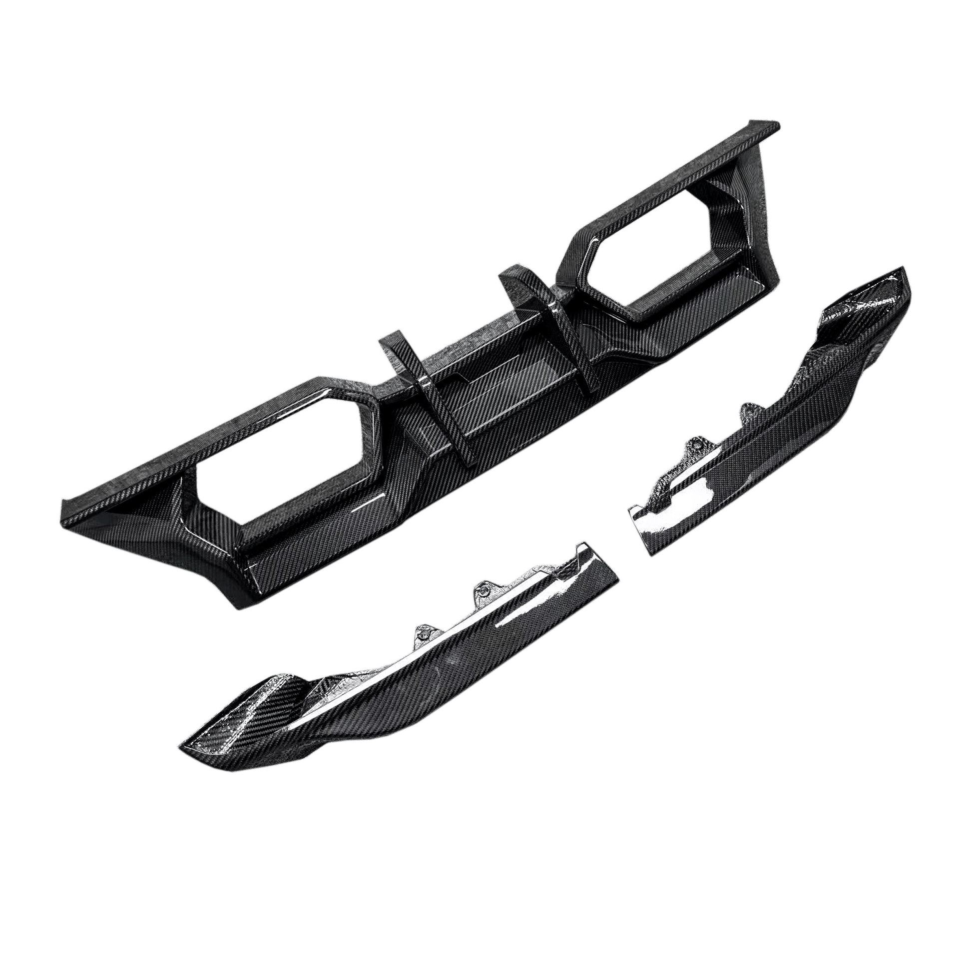 Carbon Rear Bumper Diffuser Lip For BMW M2 G87 Coupe 2 Door 2023-24 Kazento Carbon Parts Carbon Fiber M2G87-DIF-KZW-CF