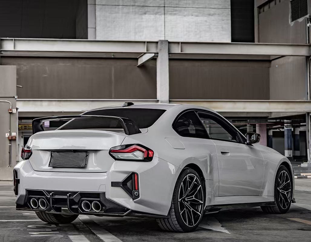 Carbon Rear Bumper Diffuser Lip For BMW M2 G87 Coupe 2 Door 2023-24 Kazento Carbon Parts Carbon Fiber M2G87-DIF-KZW-CF