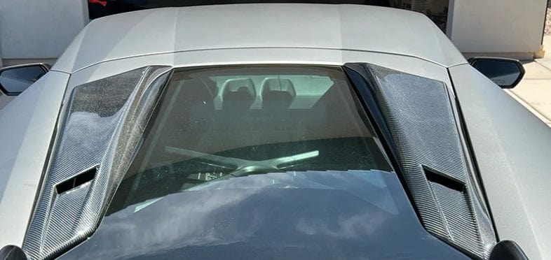 Carbon Rear Trunk Vents Trim Cover For Lamborghini Huracan LP610-4