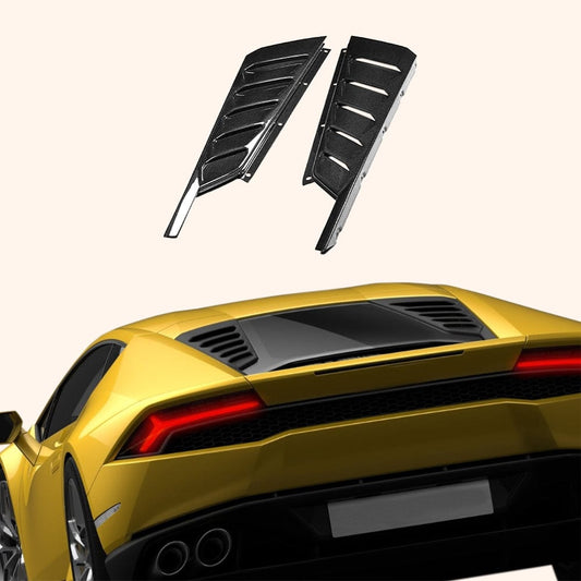 Carbon Rear Trunk Vents Trim Cover For Lamborghini Huracan LP610-4