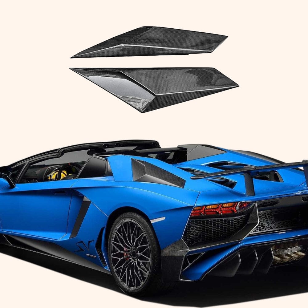 Carbon Side Rear Vents Duct Trim For Lamborghini Aventador LP700 LP720 LP750 Kazento Carbon Parts Carbon Fiber LP700720-TRUNK-TRIM-KZ-CF