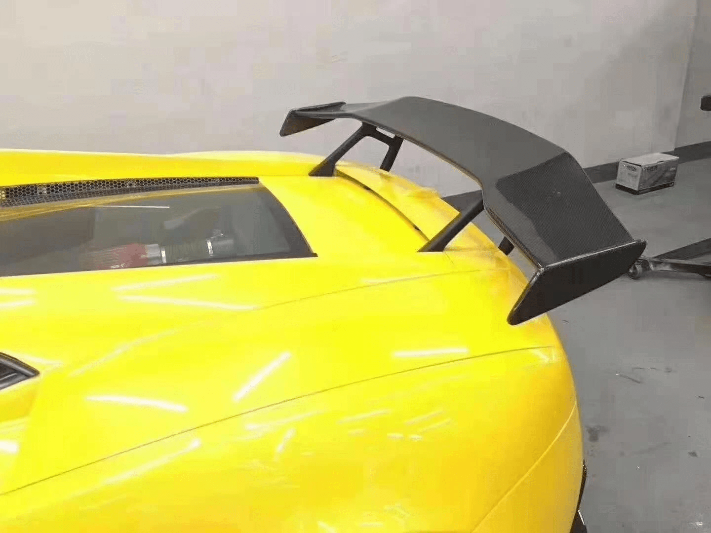 Carbon V Style Rear GT Spoiler For Lamborghini Gallardo LP570 560 550 Kazento Carbon Parts Carbon Fiber LP570-RS-GT-V-CF