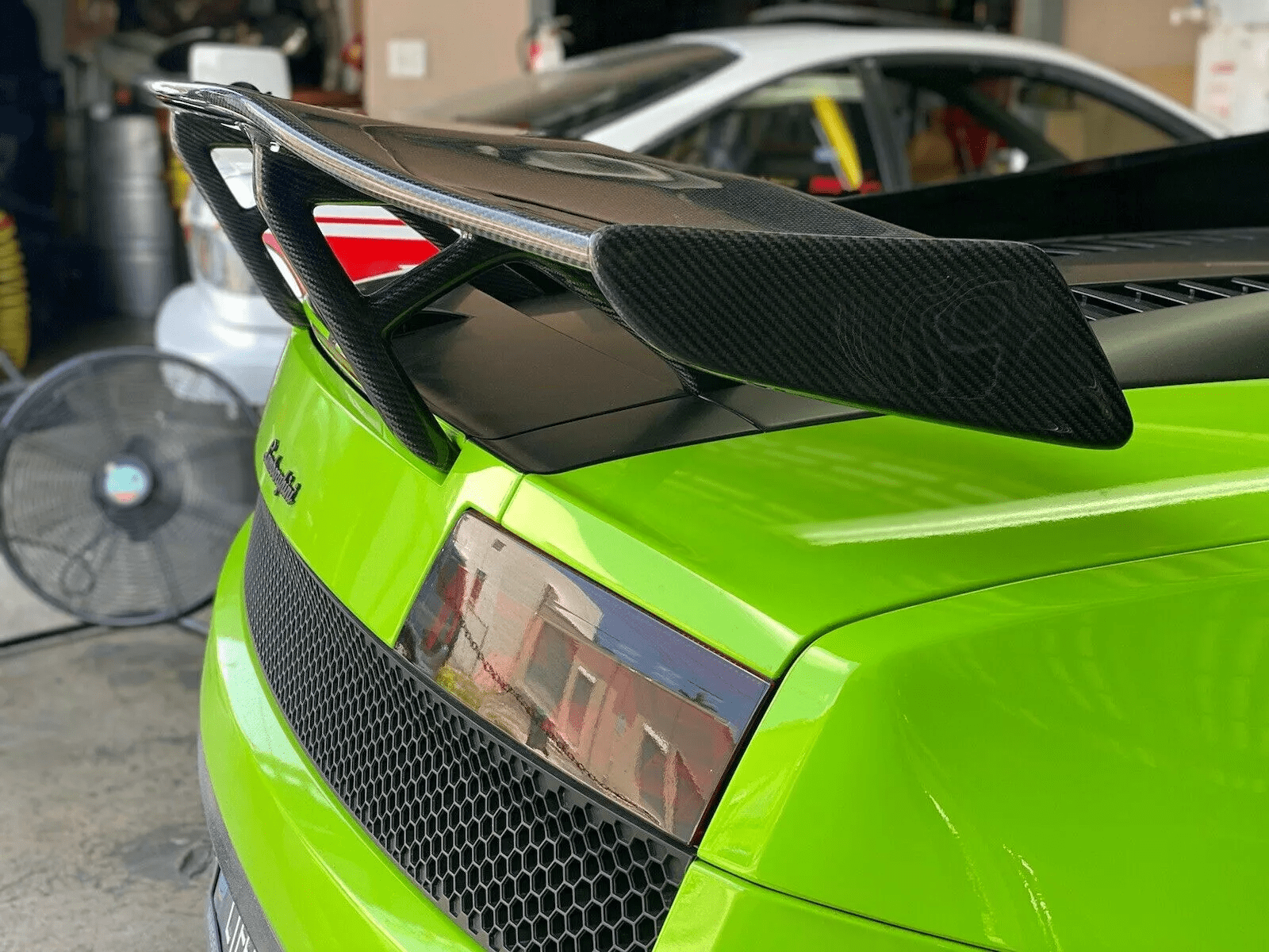 Carbon V Style Rear GT Spoiler For Lamborghini Gallardo LP570 560 550 Kazento Carbon Parts Carbon Fiber LP570-RS-GT-V-CF