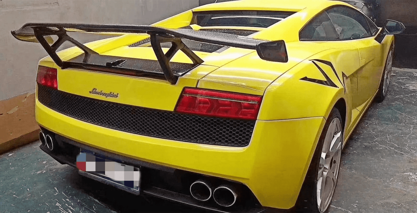 Carbon V Style Rear GT Spoiler For Lamborghini Gallardo LP570 560 550 Kazento Carbon Parts Carbon Fiber LP570-RS-GT-V-CF
