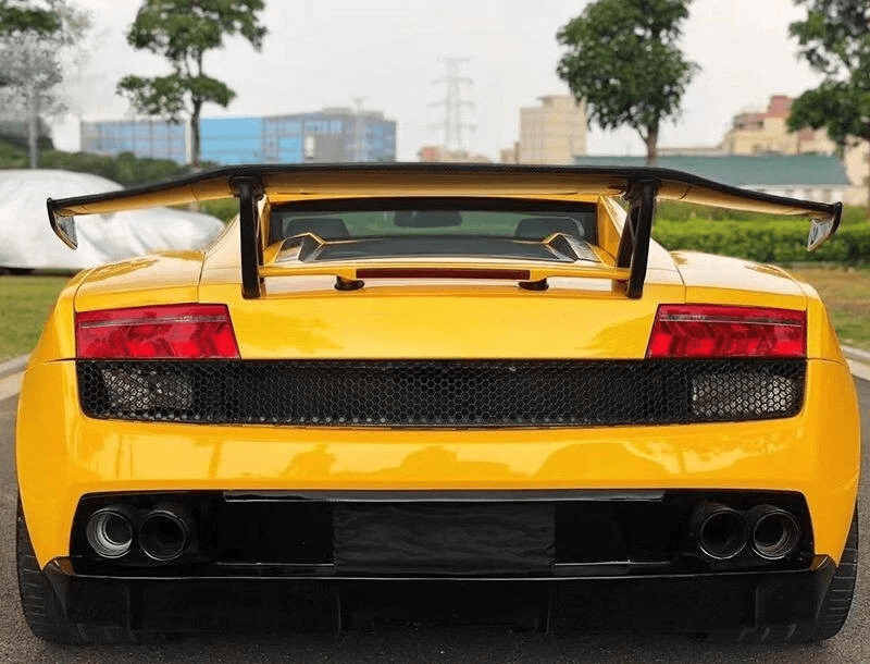Carbon V Style Rear GT Spoiler For Lamborghini Gallardo LP570 560 550 Kazento Carbon Parts Carbon Fiber LP570-RS-GT-V-CF