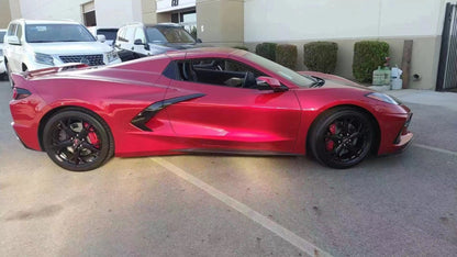 Chevrolet Corvette C8 2 Door OE Style Side Skirts 2020-2024 Kazento Carbon Parts Carbon Fiber CORVETTEC8-SS-OE-CF