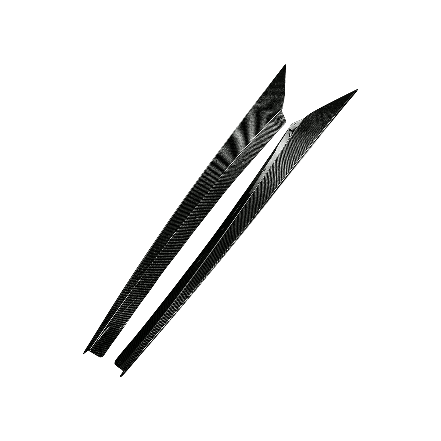 Chevrolet Corvette C8 2 Door OE Style Side Skirts 2020-2024 Kazento Carbon Parts Carbon Fiber CORVETTEC8-SS-OE-CF