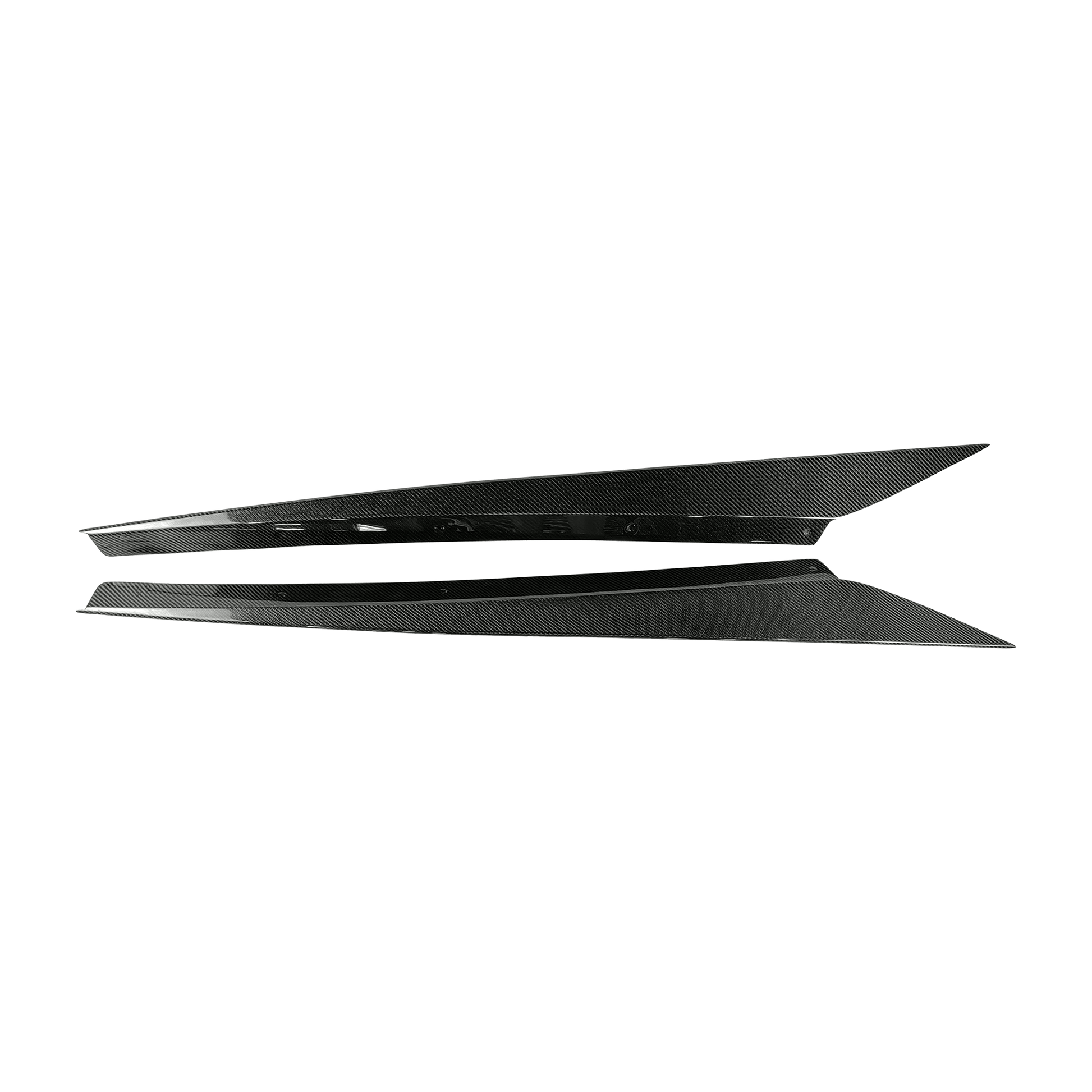 Chevrolet Corvette C8 2 Door OE Style Side Skirts 2020-2024 Kazento Carbon Parts Carbon Fiber CORVETTEC8-SS-OE-CF
