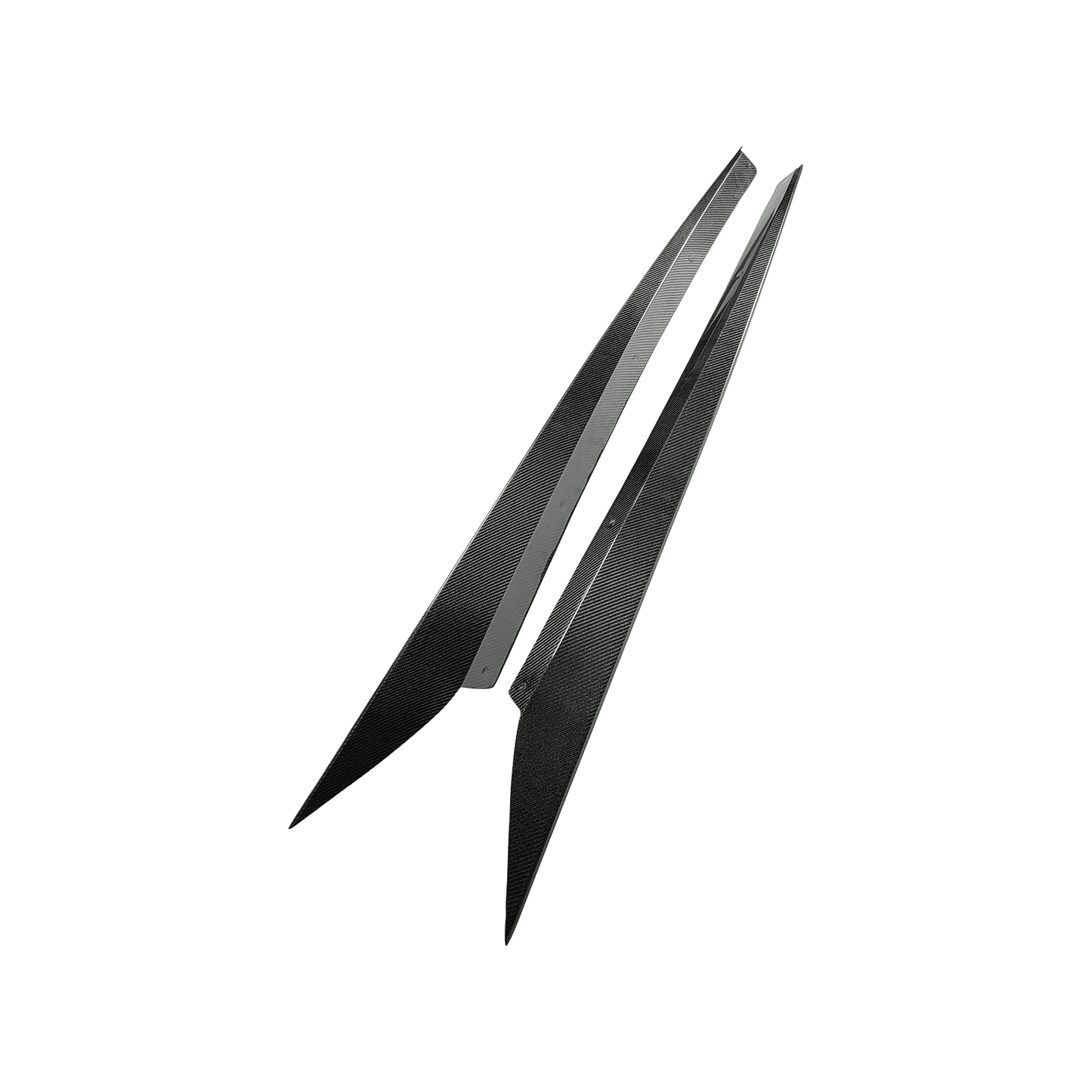 Chevrolet Corvette C8 2 Door OE Style Side Skirts 2020-2024 Kazento Carbon Parts Carbon Fiber CORVETTEC8-SS-OE-CF