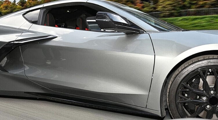 Chevrolet Corvette C8 2 Door OE Style Side Skirts 2020-2024 Kazento Carbon Parts Carbon Fiber CORVETTEC8-SS-OE-CF