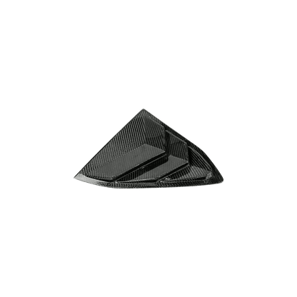 Chevrolet Corvette C8 2 Door Window Louvers 2020-2024 Kazento Carbon Parts Carbon Fiber CORVETTEC8-LOUVER-KZ-CF
