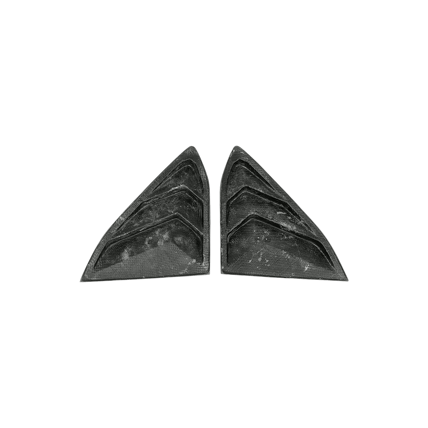 Chevrolet Corvette C8 2 Door Window Louvers 2020-2024 Kazento Carbon Parts Carbon Fiber CORVETTEC8-LOUVER-KZ-CF